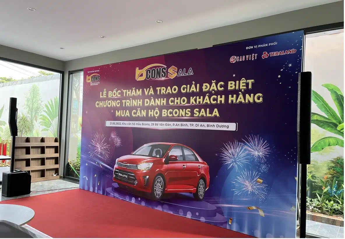 Chương trình bốc thăm xe hơi Bcons Sala