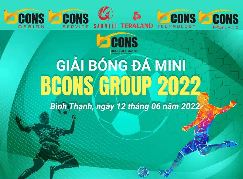 Giải bóng đá mini Tập đoàn Bcons tháng 6-2022
