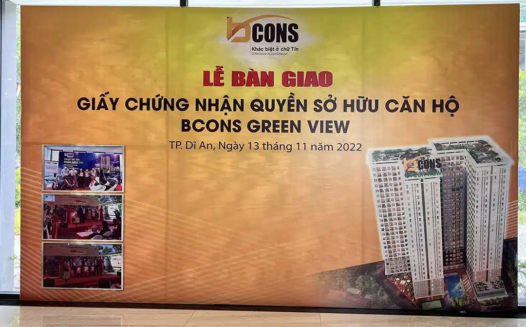 Lễ bàn giao giao sổ hồng Bcons Green View
