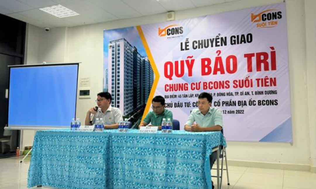 Bàn giao quỹ bảo trì Bcons Suối Tiên từ 15/12/2022 5 Lễ bàn giao quỹ bảo trì Bcons Suối Tiên