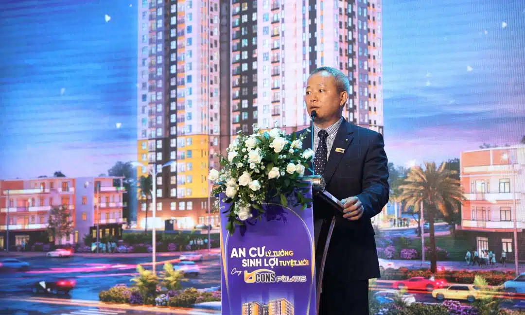 Lễ Giới Thiệu Bcons Polaris Lê Trọng Tấn 11 Ông Hồ Kỳ Lân Phát Biểu tại Big Event lễ giới thiệu Bcons Polaris Lê Trọng Tấn