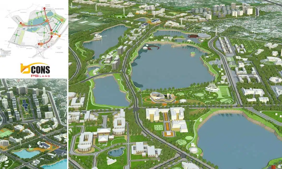 Bản đồ làng đại học quốc gia TPHCM Dĩ An Bình DƯơng