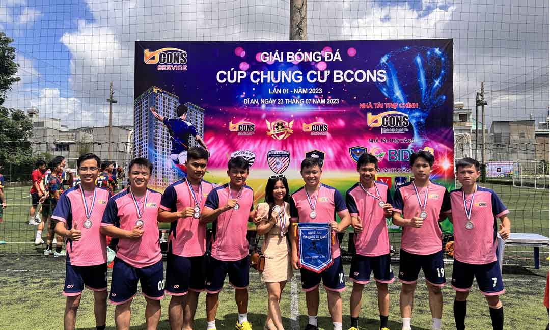 Bcons PS Land đoạt huy chương bạc tại giải bóng đá cúp cư dân Bcons lần 1