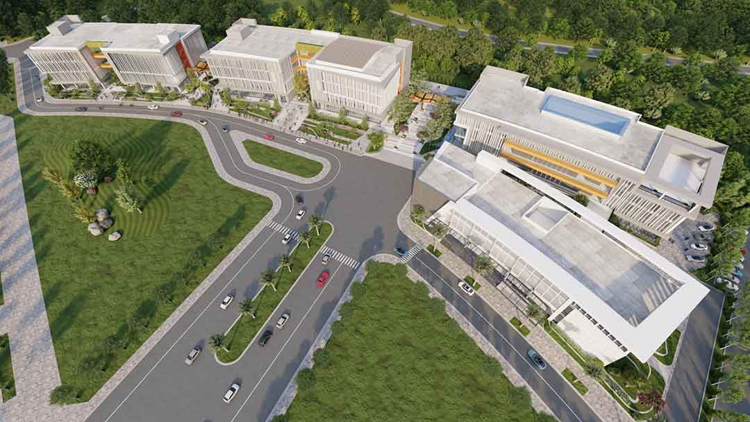 Phối cảnh tòa nhà YB1, YB2, YB3