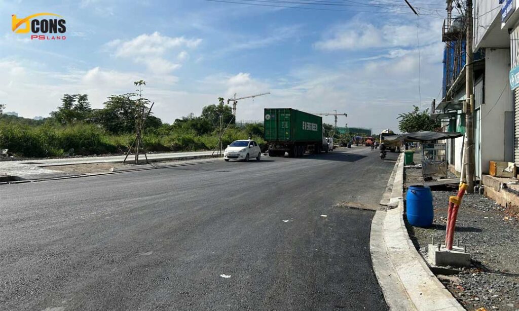 Đường Tôn Thất Tùng Vành Đai 2 đã trải nhựa mặt đường