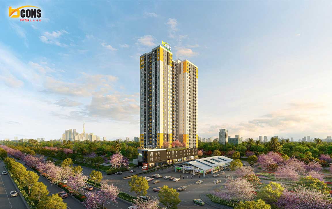 Phối cảnh Bcons Asahi Bình An