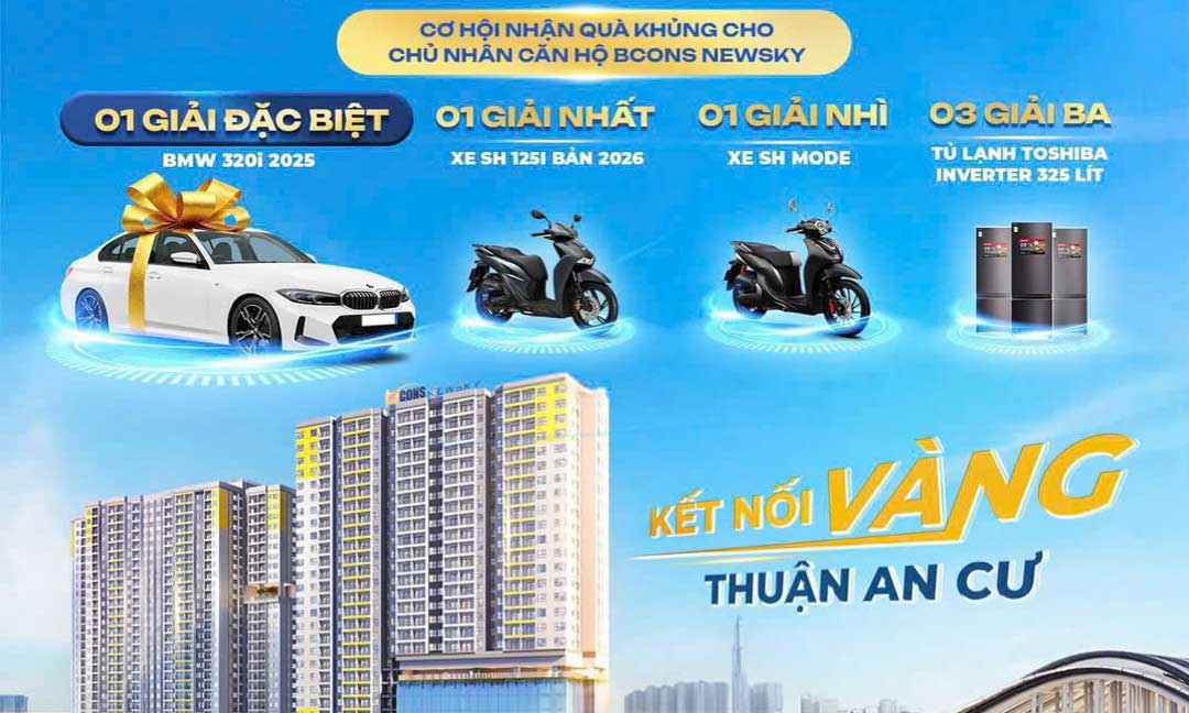 Lễ giới thiệu Bcons Newsky và công bố giá ngày 11/01/2026 7 Quà tặng tại lễ giới thiệu Bcons Newsky