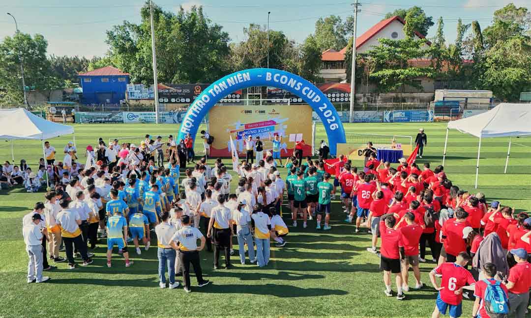 Tập đoàn Bcons chào xuân Bính Ngọ 2026 8 Khai mạc họi thao Bcons chào xuân Bính Ngọ 2026