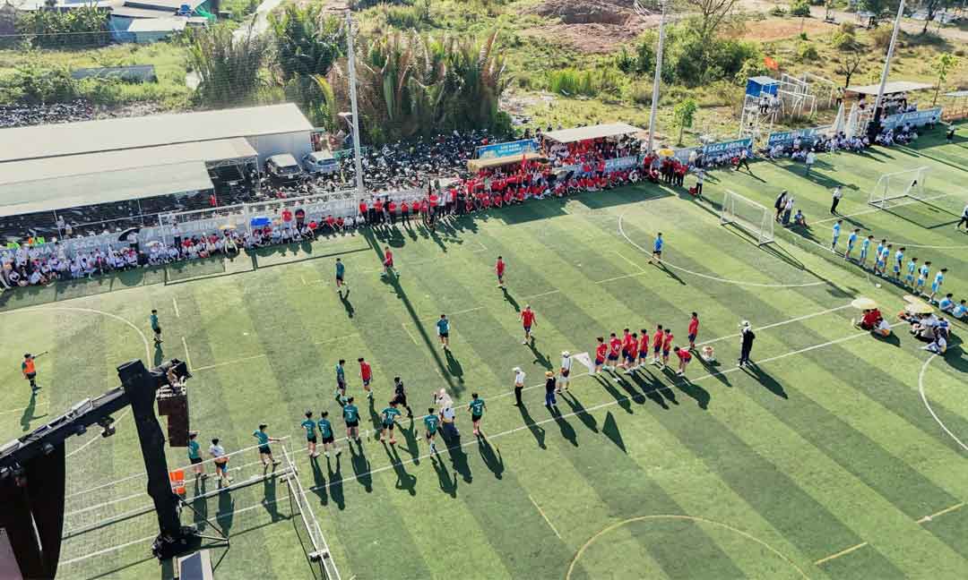 Tập đoàn Bcons chào xuân Bính Ngọ 2026 9 Tranh tài nội dung bóng đá tại hội thao Bcons Chào Xuân Bính Ngọ 2026