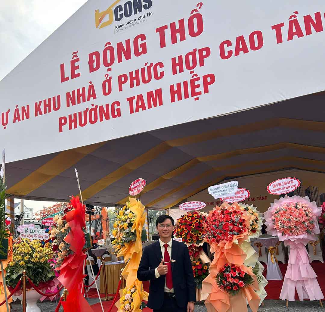 Động thổ Bcons Tam Hiệp Biên Hòa TP Đồng Nai 27/05/2026 7 Tác giả Bcons PS tại lễ động thổ Bcons Tam Hiệp Biên Hòa Đồng Nai sáng 27-05-2026