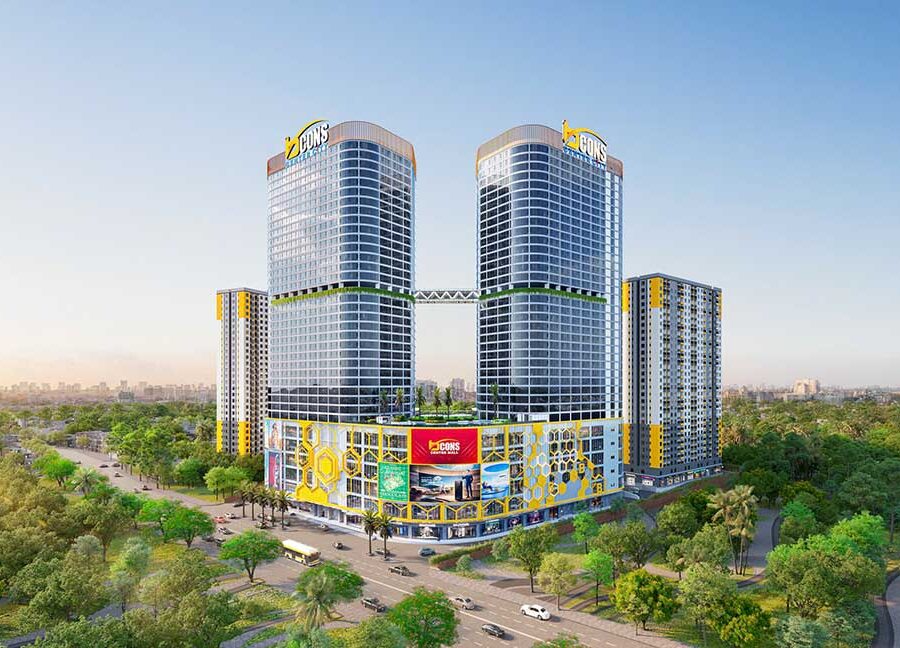 Bcons Center City thiết kế full kính Bcons Center City thiết kế full kính