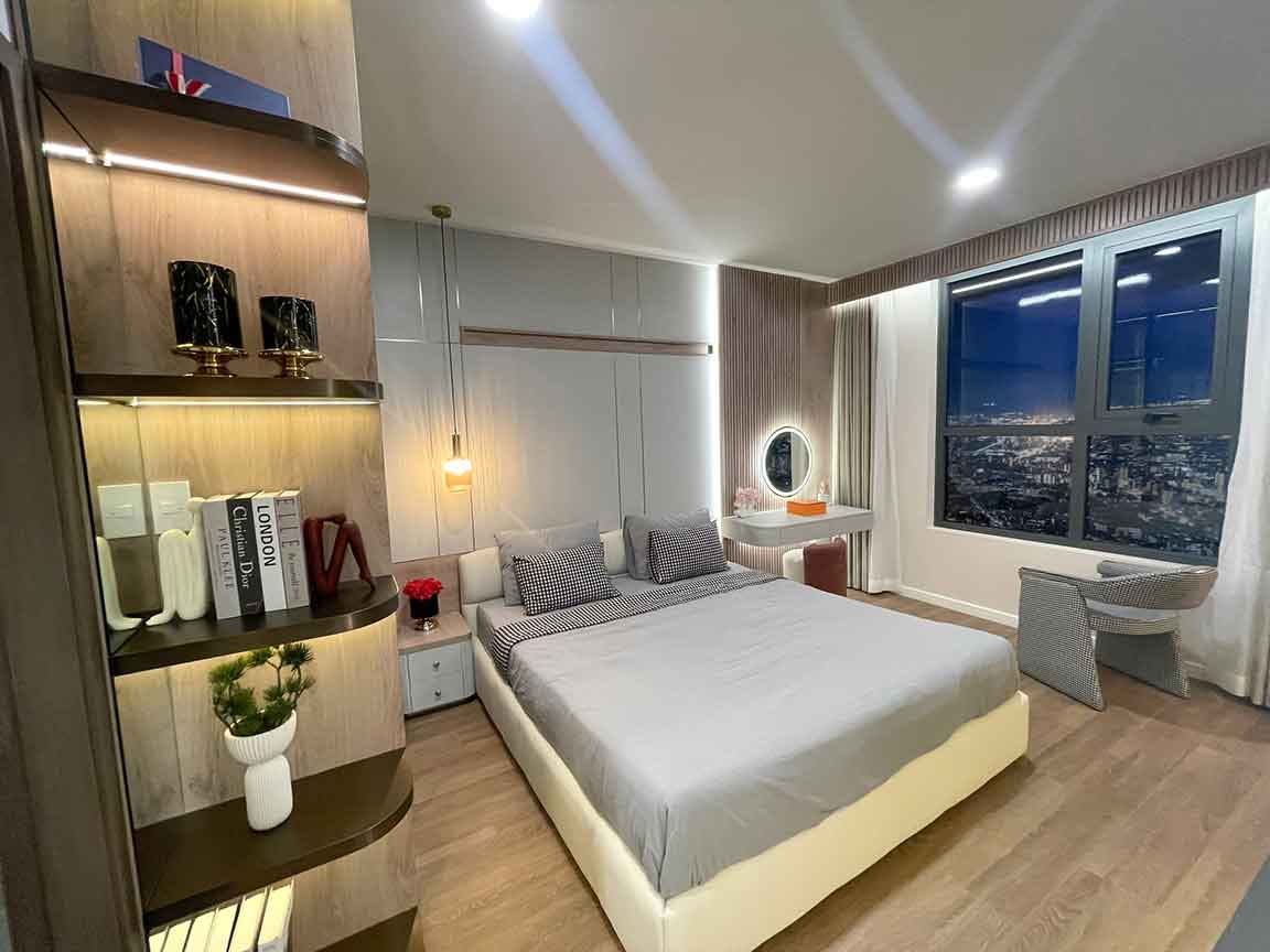 Khu vực phòng ngủ nhà mẫu Bcons Central Park Khu vực phòng ngủ nhà mẫu Bcons Central Park